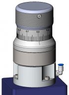Zeichnerische Abbildung der Tiefeneinstellung an dem Scherenschnittmesserhalter DS 8.
