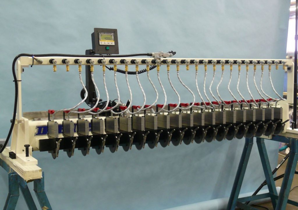 A DIENES slitting system module V-C with digital display.