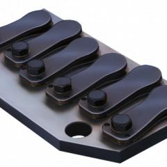 Ein DIENES Zungenventil, das seinen Einsatz in Vakuumpumpen findet.