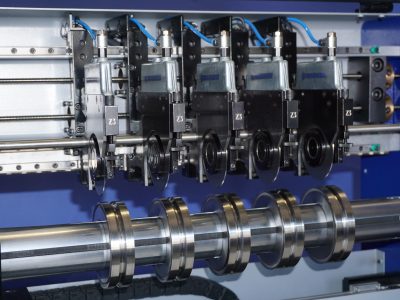 Porte-couteau pneumatique système de positionnement automatique des couteaux