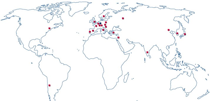 DIENES auf der ganzen Welt für Sie vor Ort