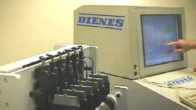 DIENES – Schneidsystem SIMU-FLASH Quetschschnitt Slitting System SIMU-FLASH Crush Cut (V35)